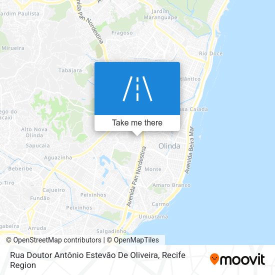 Rua Doutor Antônio Estevão De Oliveira map