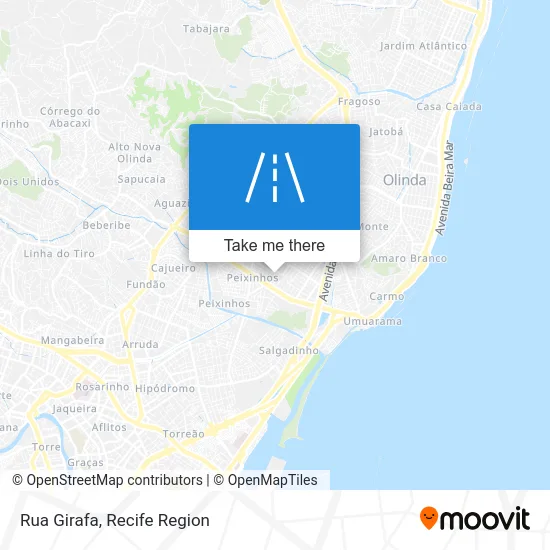 Rua Girafa map