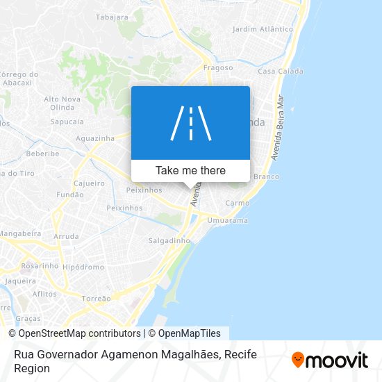 Rua Governador Agamenon Magalhães map