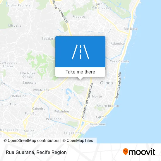 Rua Guaraná map