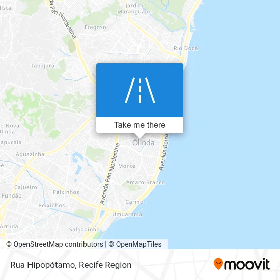 Rua Hipopótamo map