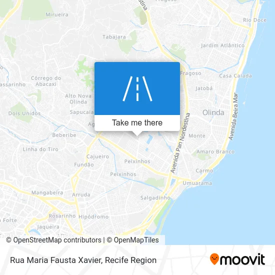 Rua Maria Fausta Xavier map