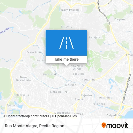 Rua Monte Alegre map
