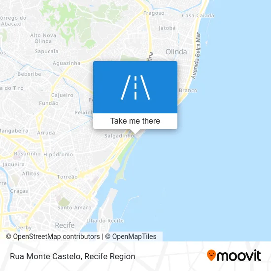 Rua Monte Castelo map