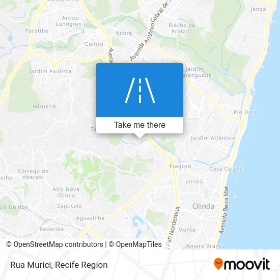 Rua Murici map