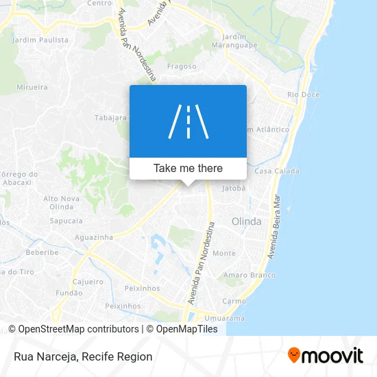 Rua Narceja map