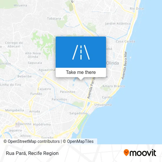 Rua Pará map