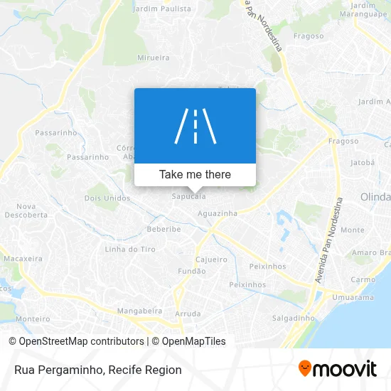 Rua Pergaminho map