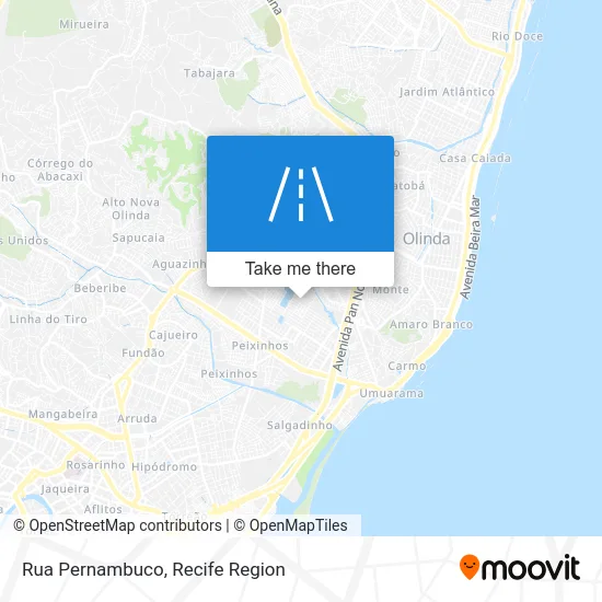 Rua Pernambuco map