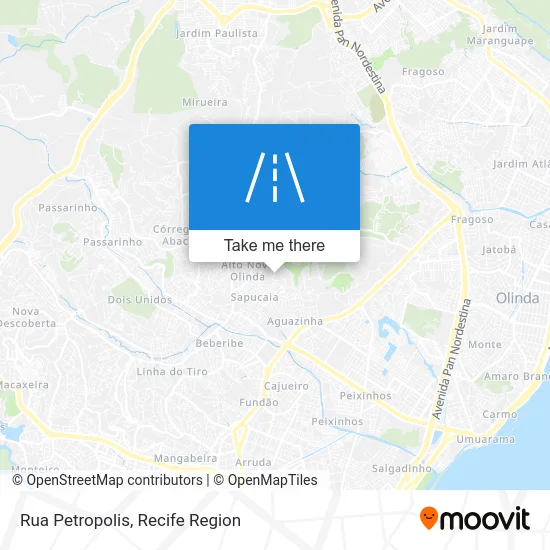 Rua Petropolis map