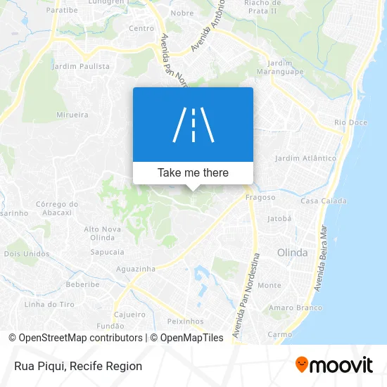 Rua Piqui map