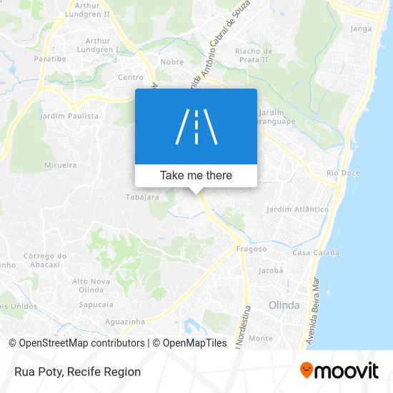 Rua Poty map