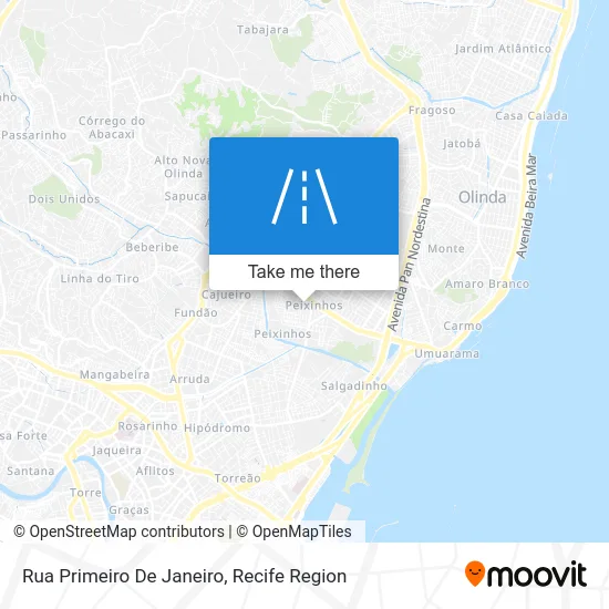 Rua Primeiro De Janeiro map