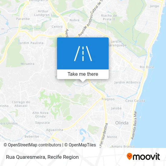 Rua Quaresmeira map