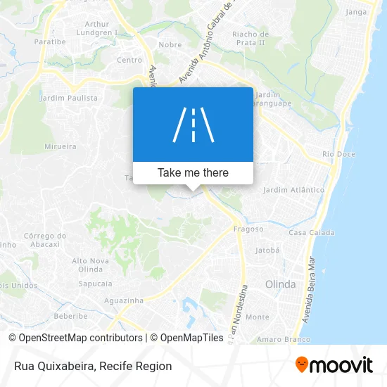Rua Quixabeira map