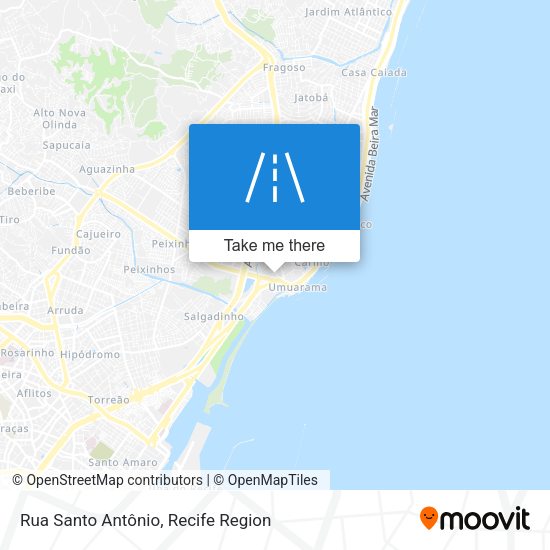 Rua Santo Antônio map
