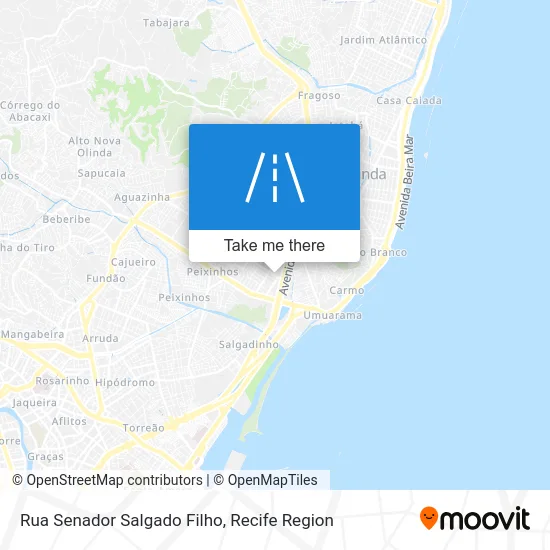 Rua Senador Salgado Filho map