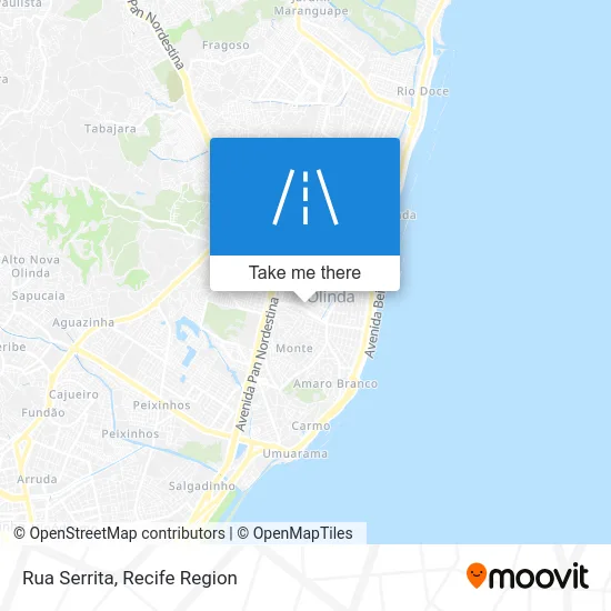 Rua Serrita map
