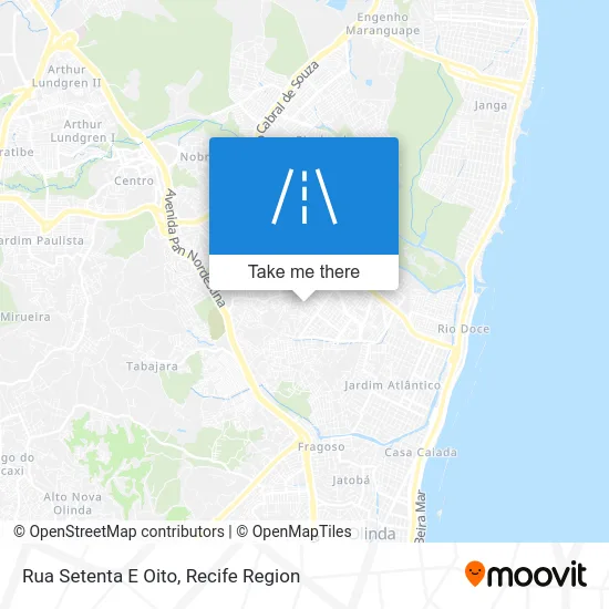 Rua Setenta E Oito map