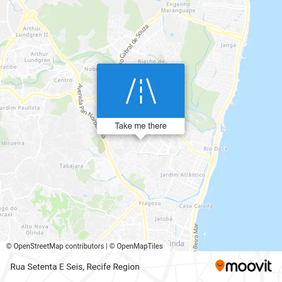 Rua Setenta E Seis map