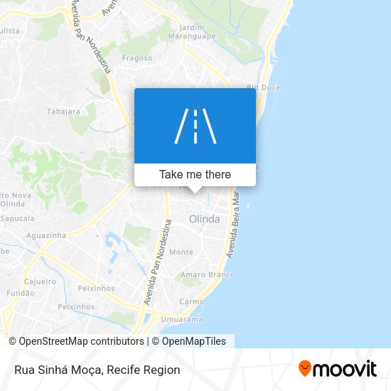 Rua Sinhá Moça map