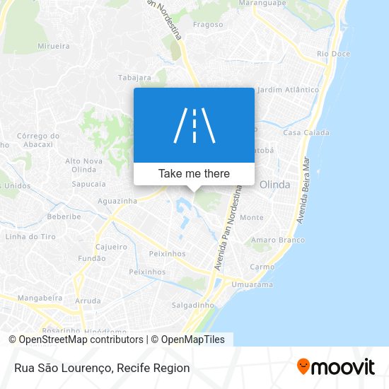 Rua São Lourenço map