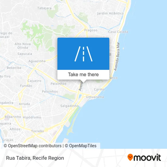 Rua Tabira map