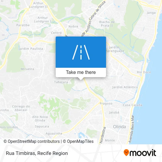 Rua Timbiras map