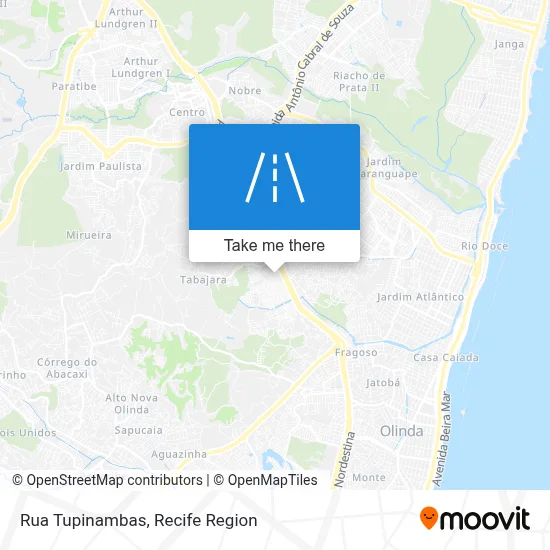 Rua Tupinambas map