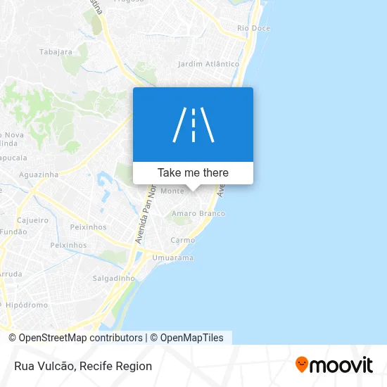 Rua Vulcão map