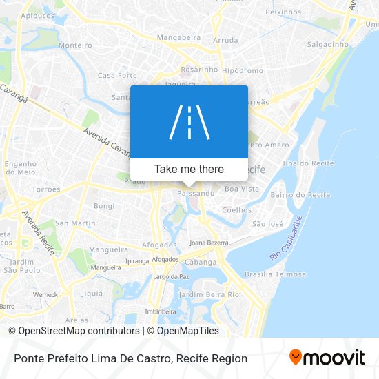 Ponte Prefeito Lima De Castro map
