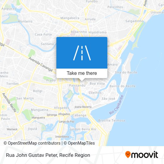 Rua John Gustav Peter map