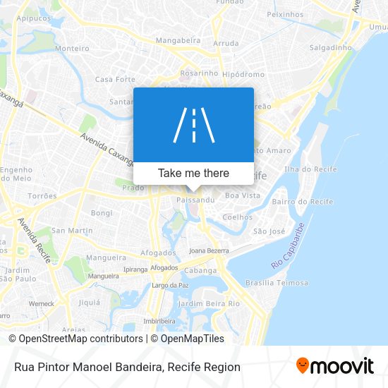 Rua Pintor Manoel Bandeira map