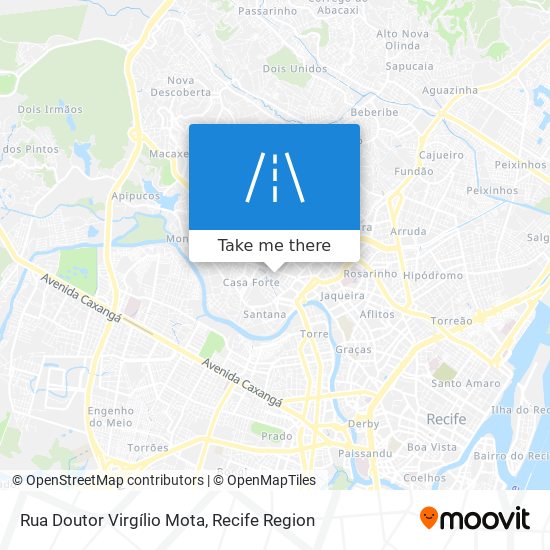 Mapa Rua Doutor Virgílio Mota