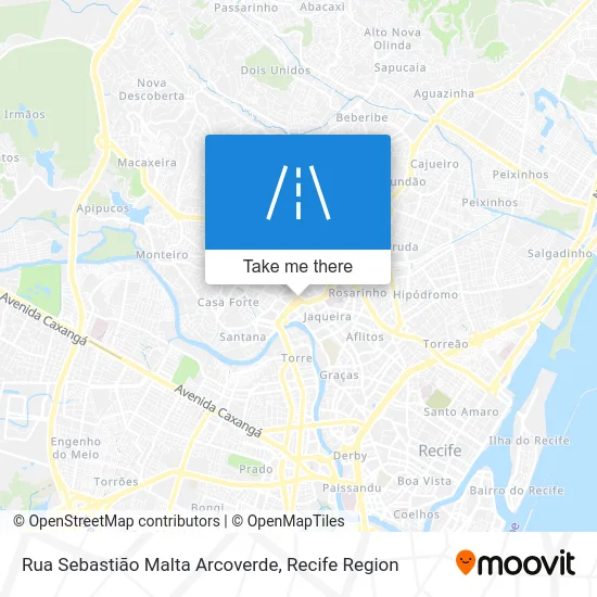 Rua Sebastião Malta Arcoverde map