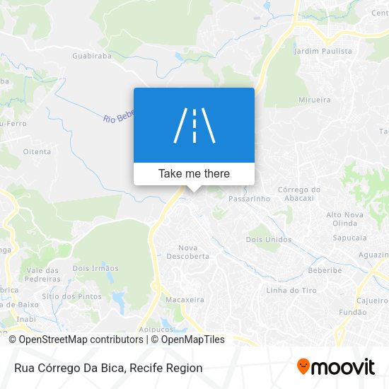 Rua Córrego Da Bica map