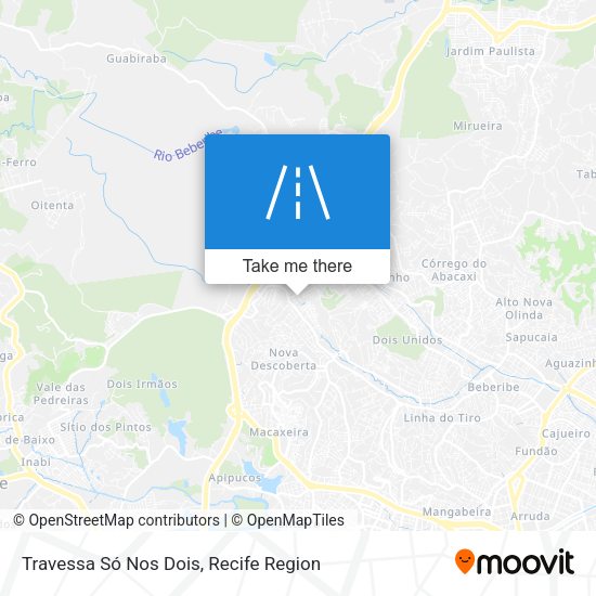 Travessa Só Nos Dois map
