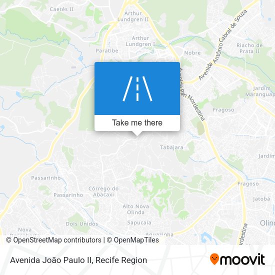 Avenida João Paulo II map