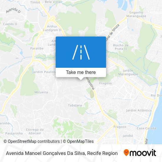 Avenida Manoel Gonçalves Da Silva map