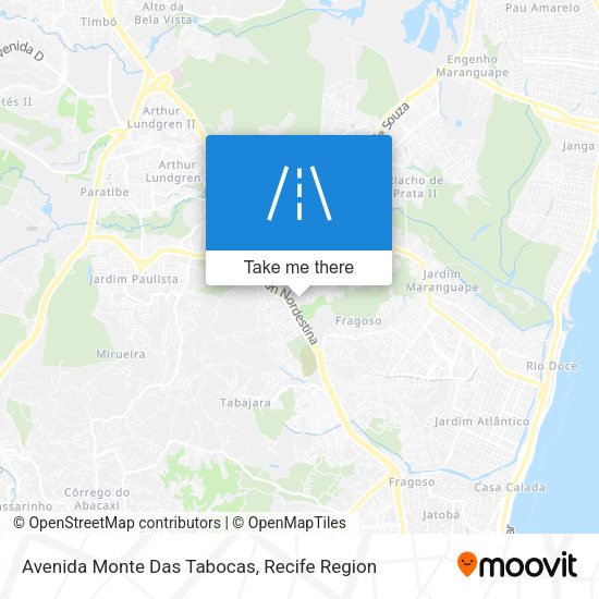 Avenida Monte Das Tabocas map
