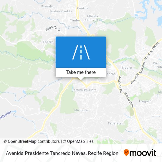 Avenida Presidente Tancredo Neves map