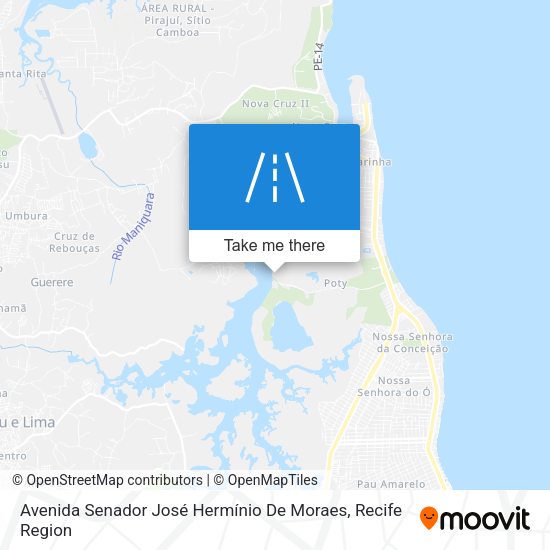 Avenida Senador José Hermínio De Moraes map