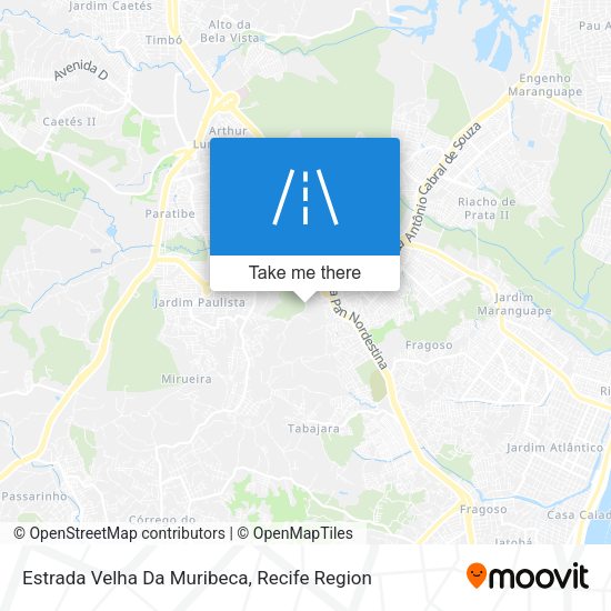 Estrada Velha Da Muribeca map