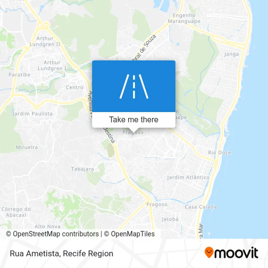 Rua Ametista map