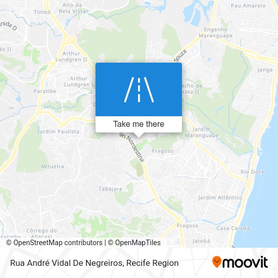 Rua André Vidal De Negreiros map