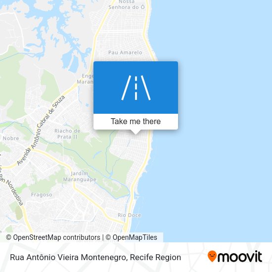Rua Antônio Vieira Montenegro map