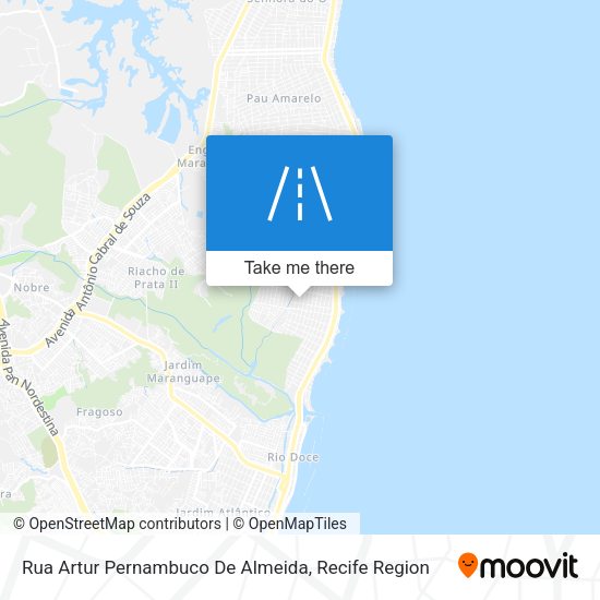 Rua Artur Pernambuco De Almeida map