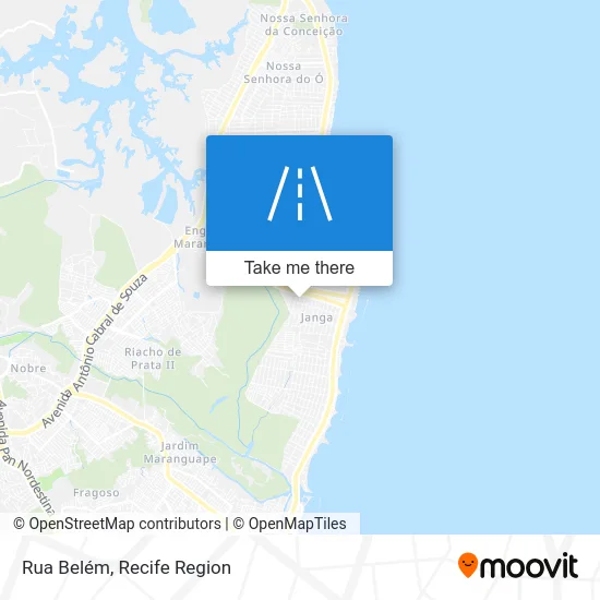 Rua Belém map