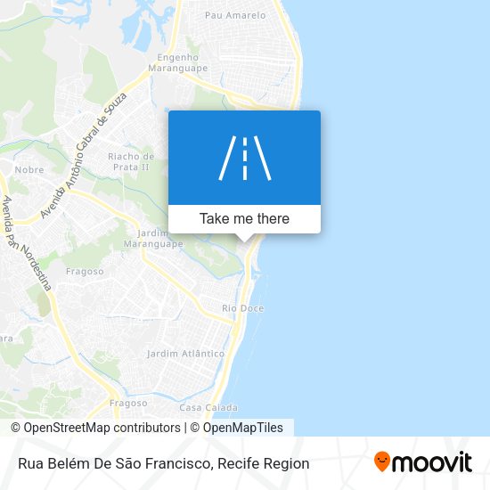 Rua Belém De São Francisco map