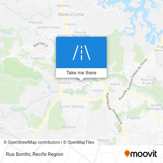 Rua Bonito map